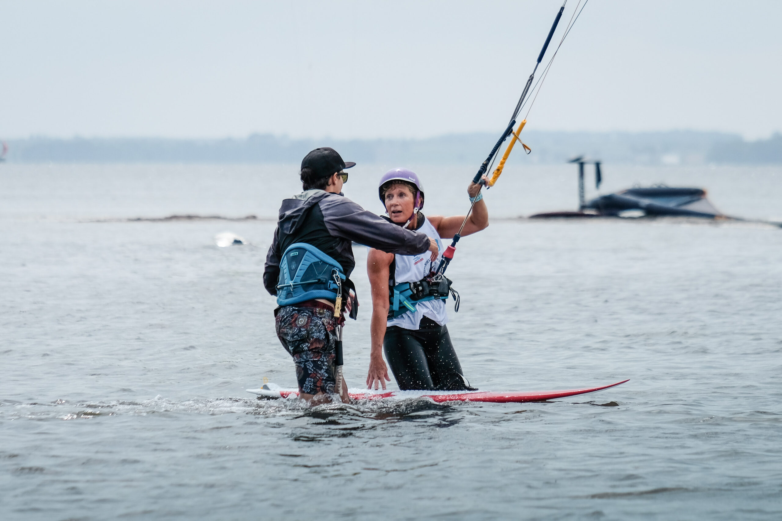 Nous vous proposons des cours de Kite Strapless.